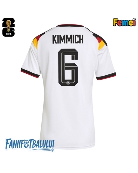 Germania Joshua Kimmich #6 Echipament de Fotbal Replică Mondial 2026 Femei Acasa